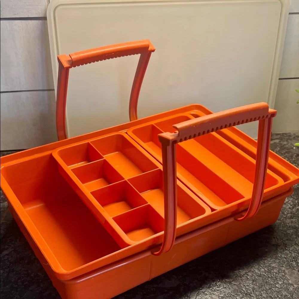 Orange Storage Organizer with Handles